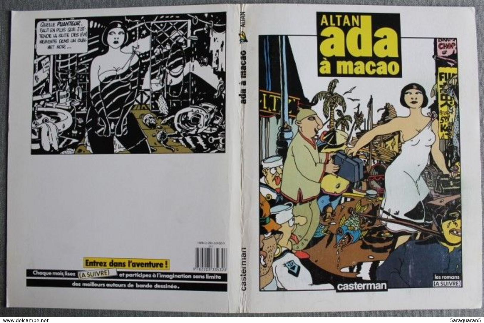 BD - Pochette A4 Portfolio - Casterman - A Suivre - Altan - Ada à Macao - Portfolios