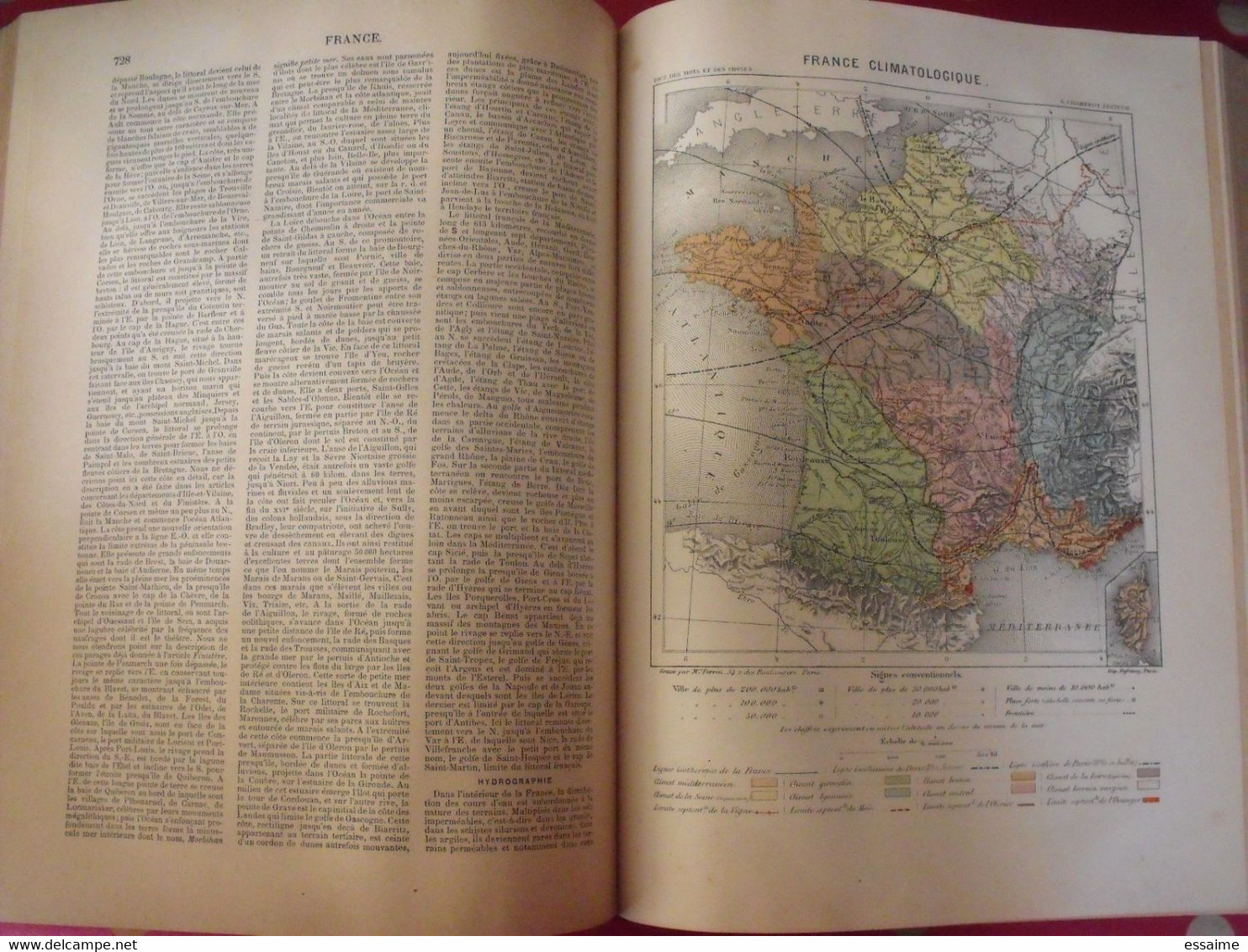 dictionnaire français illustré des mots et des choses. Larive & Fleury. 1904. en 3 tomes