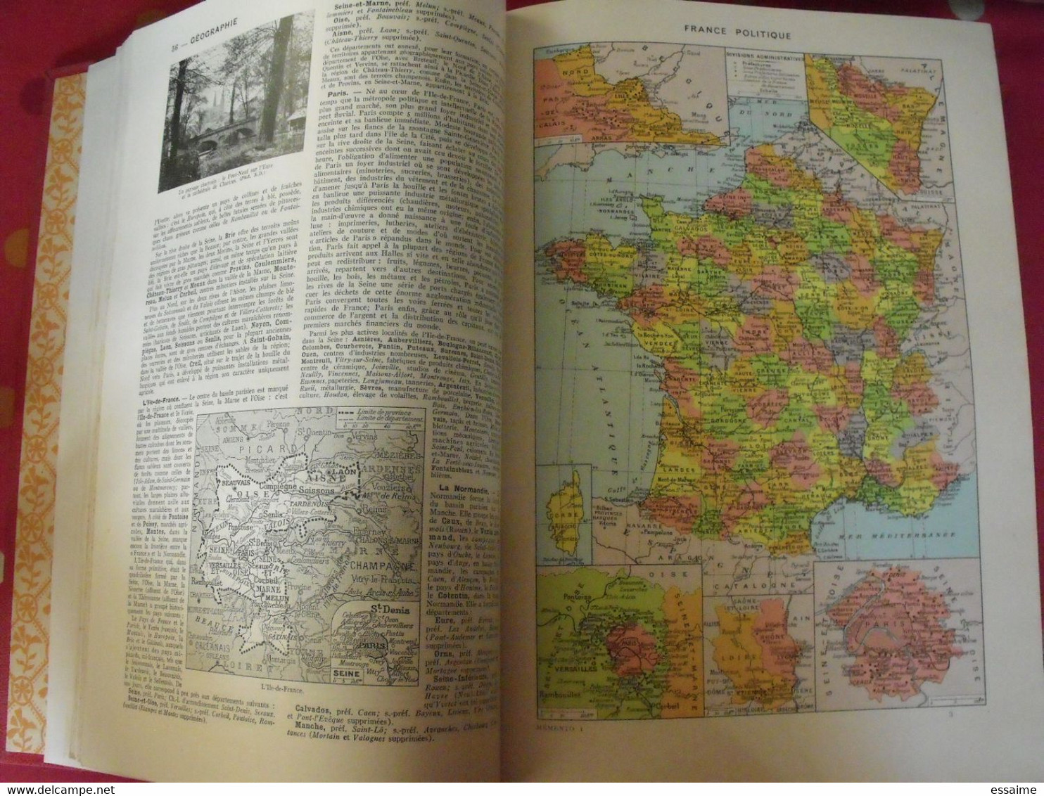 grand memento Larousse (en 2 tomes). 1936. geographie histoire beaux-arts physique chimie zoologie sports botanique