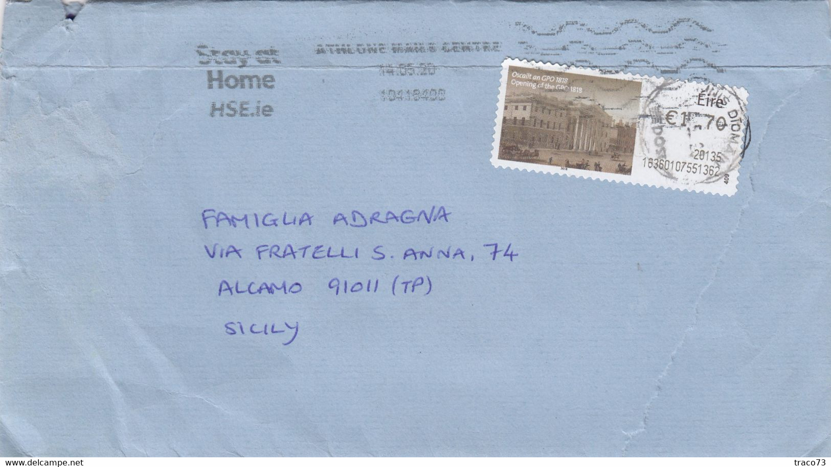 EIRE  / ITALIA - Cover _  Lettera - Storia Postale