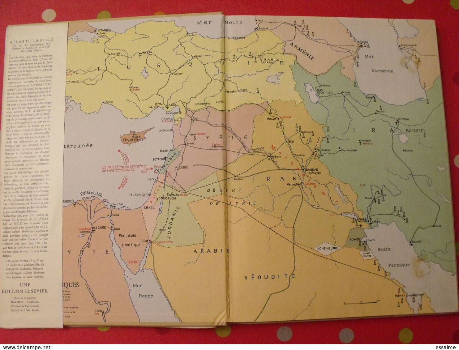 Atlas De La Bible. Grollenberg, Beaupère. Elsevier 1955. Très Illustré - Ohne Zuordnung