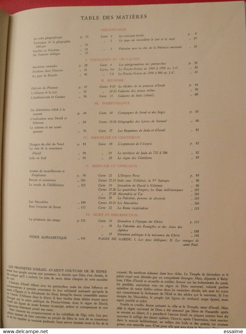 Atlas De La Bible. Grollenberg, Beaupère. Elsevier 1955. Très Illustré - Unclassified