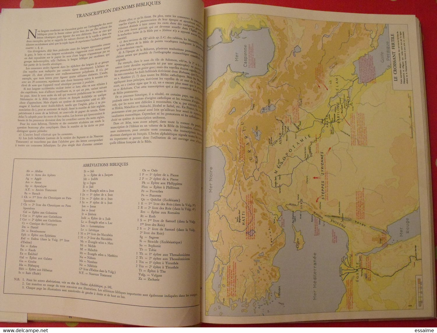 atlas de la bible. Grollenberg, Beaupère. Elsevier 1955. très illustré