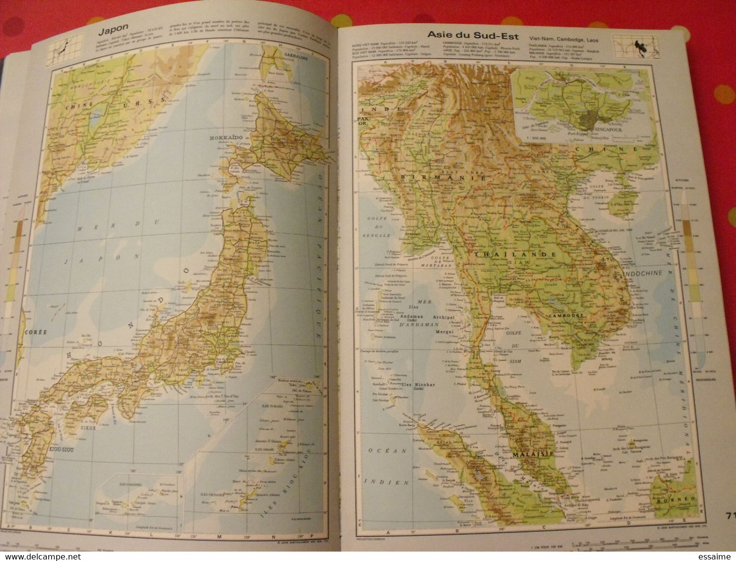 grand atlas mondial. très illustré et grand format. 1962