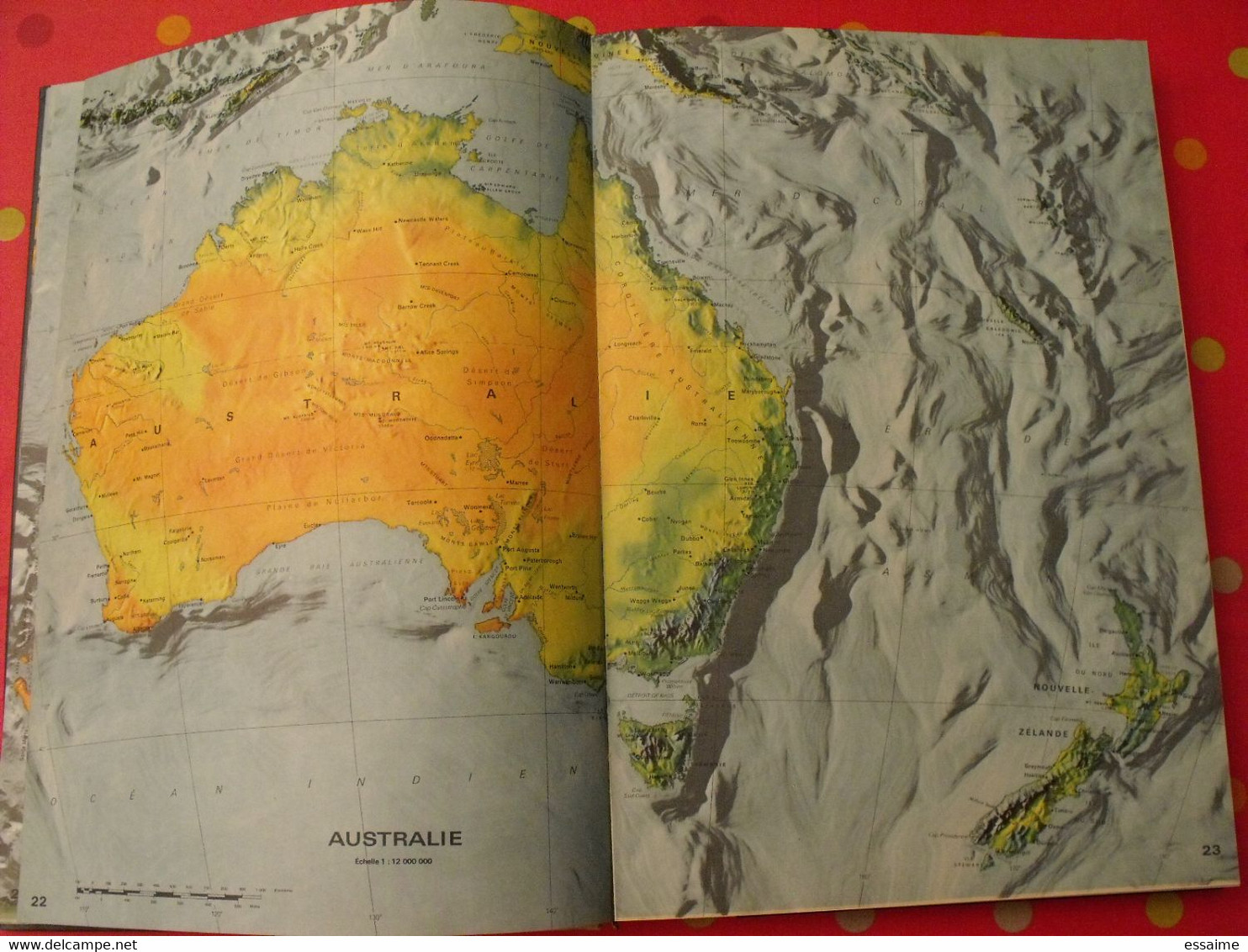 grand atlas mondial. très illustré et grand format. 1962