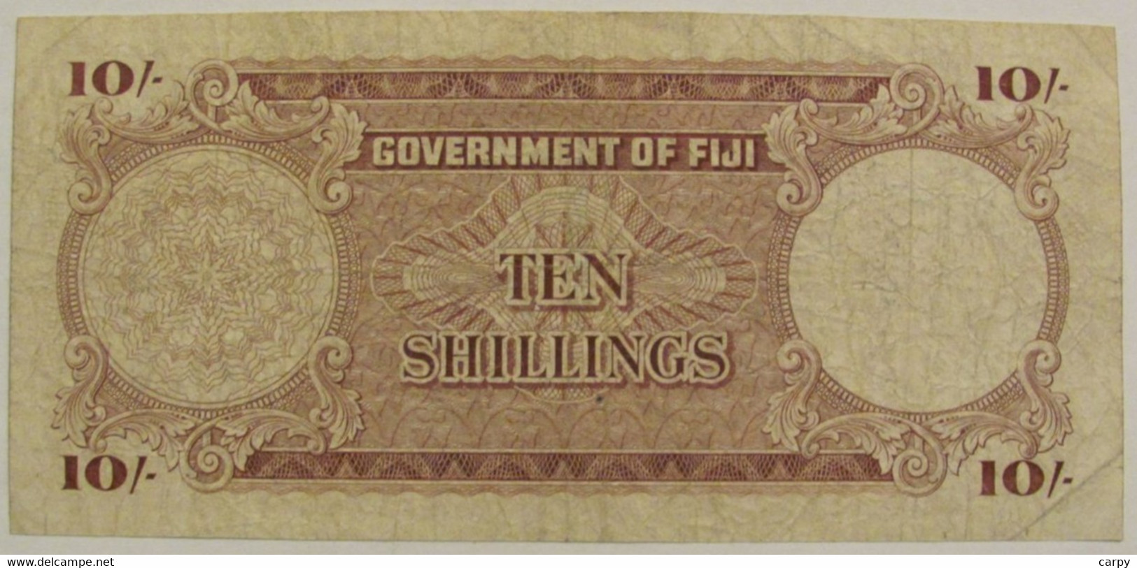 FIJI 10 Shillings 1964 / Nice Looking / RARE - Figi