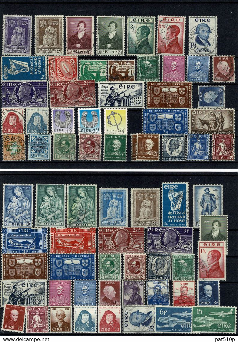 IRLANDE EIRE EIREANN Surcharge Lot Collection De 1922 à 1940 Et Jusqu'en 1961 Et Plus - Collections, Lots & Series