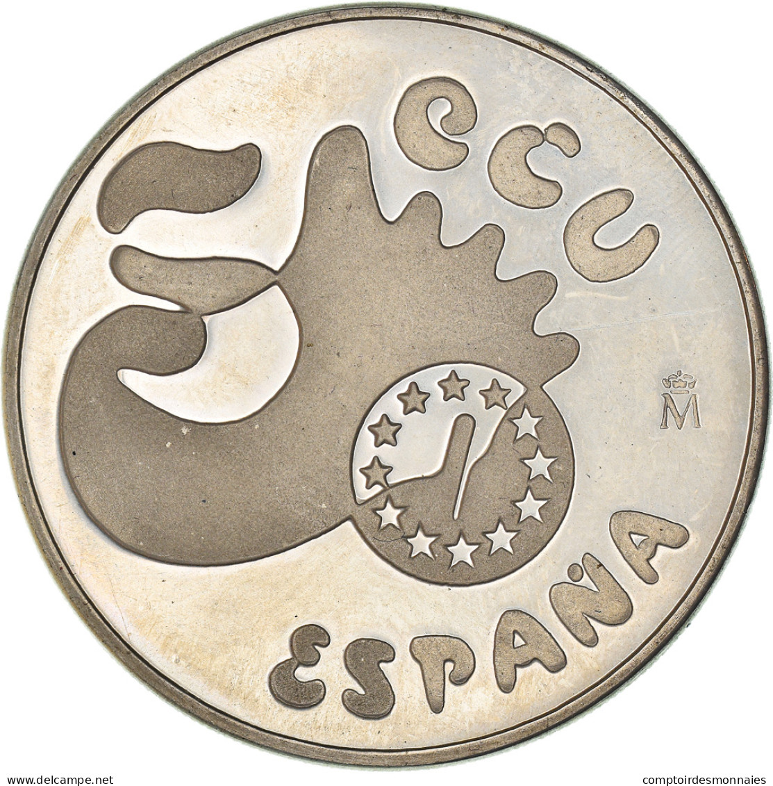 Monnaie, Espagne, Juan Carlos I, 5 Ecu, 1991, Madrid, SPL, Argent, KM:M31 - Prove & Riconi