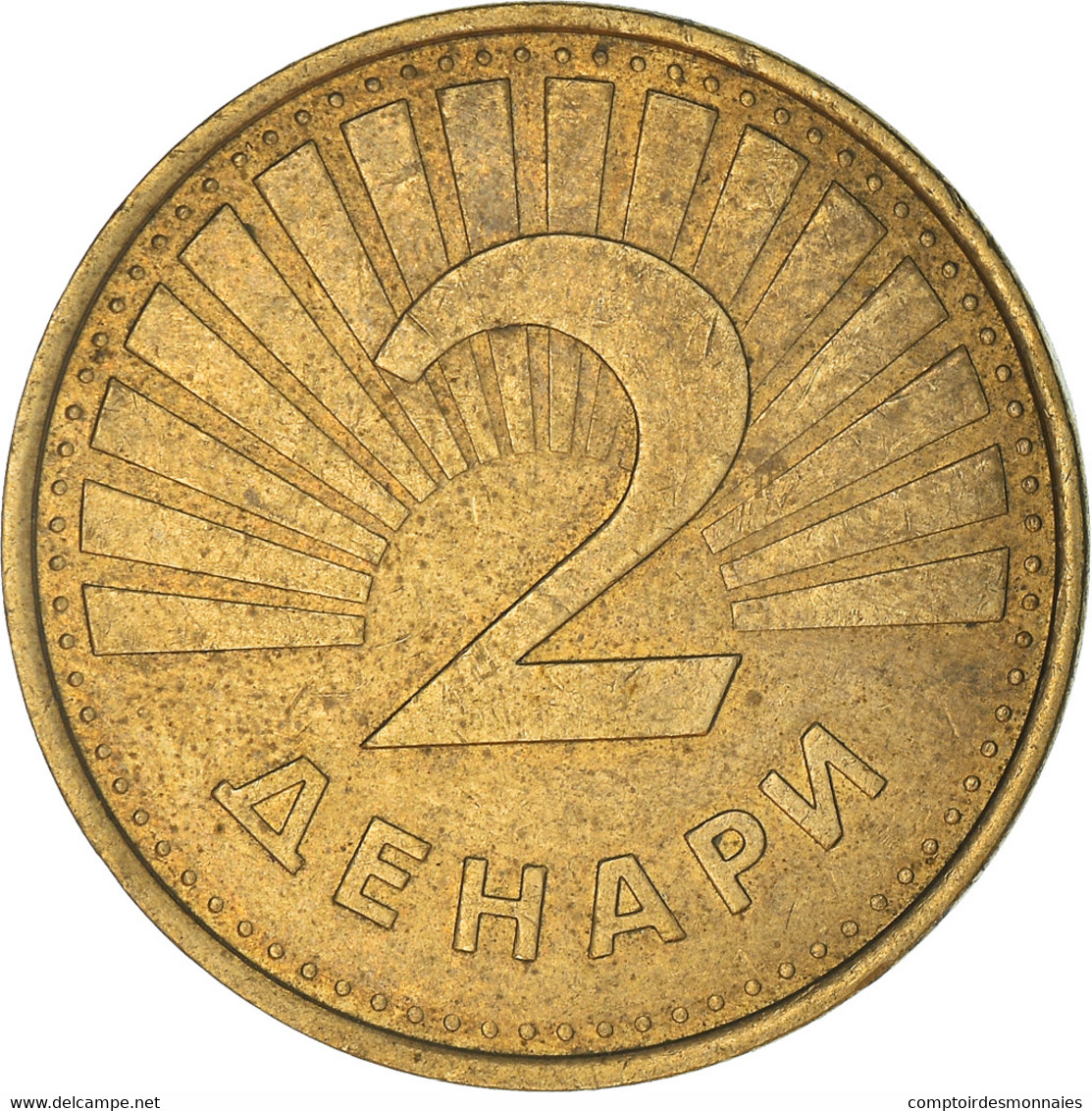 Monnaie, Macédoine, 2 Denari, 2006, TTB, Laiton, KM:3 - North Macedonia