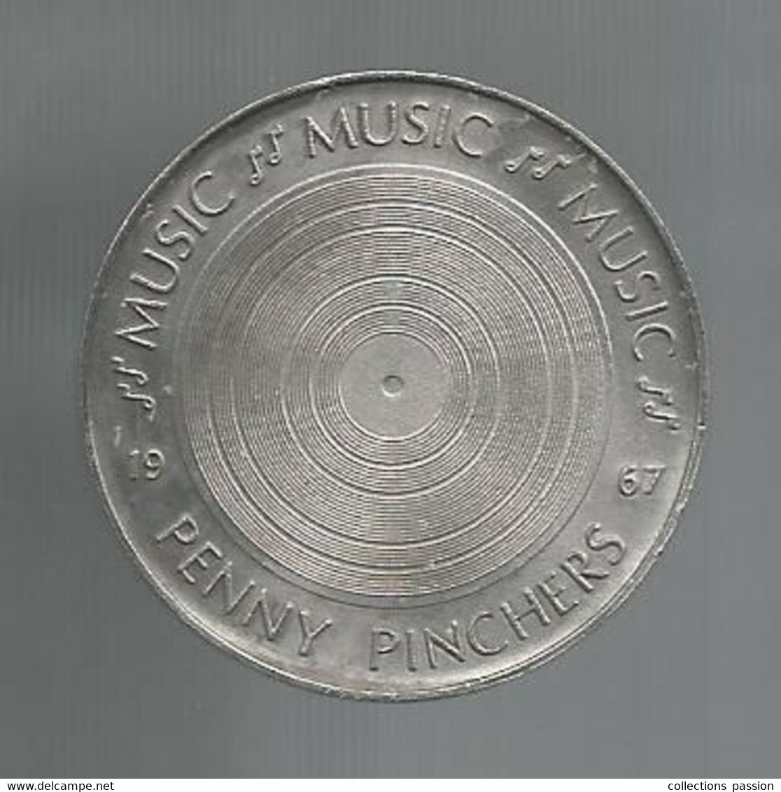 Token, Jeton De MARDI GRAS, 1967, Etats Unis, New Orleans ,Music, Penny Pinchers, 2 Scans,frais Fr 1.95 E - Other & Unclassified