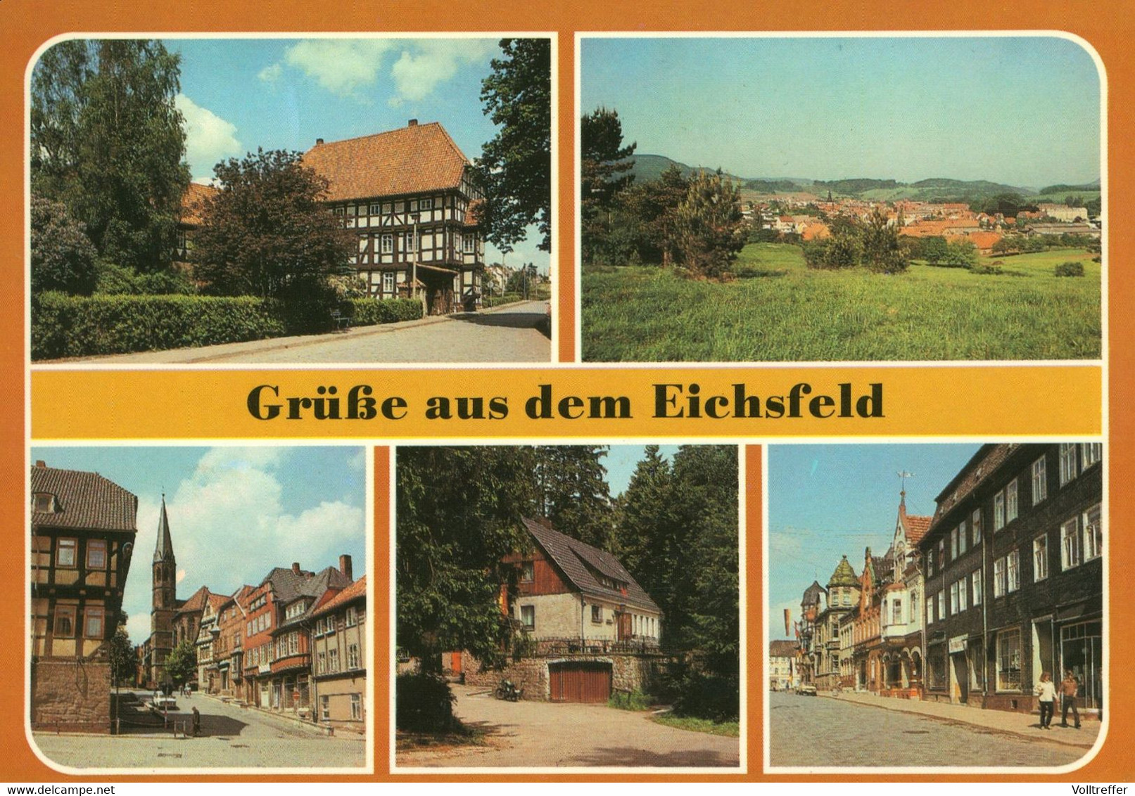 DDR AK 1988 Gruß Aus Dem Eichsfeld Mit Bildern Aus Worbis, Heiligenstadt, Leinefelde, Dingelstädt - Heiligenstadt