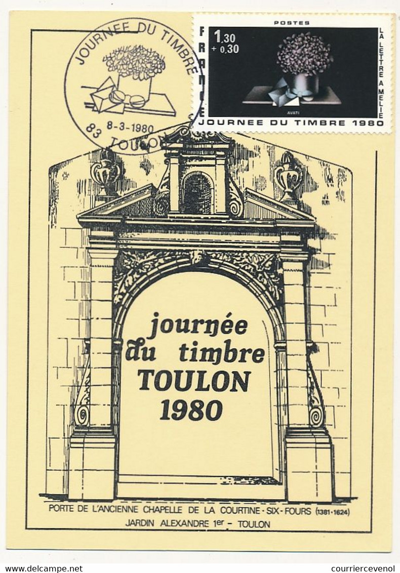 FRANCE - Carte Locale - Journée Du Timbre 1980 (La Lettre à Mélie) - 83 TOULON - 8/3/1980 - Tag Der Briefmarke