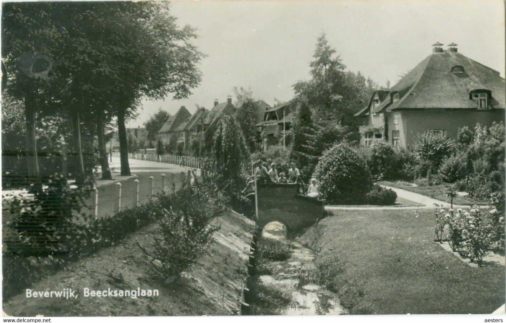 Beverwijk 1935; Beecksanglaan - Gelopen. (Jos De Swart & Co. - Beverwijk) - Beverwijk