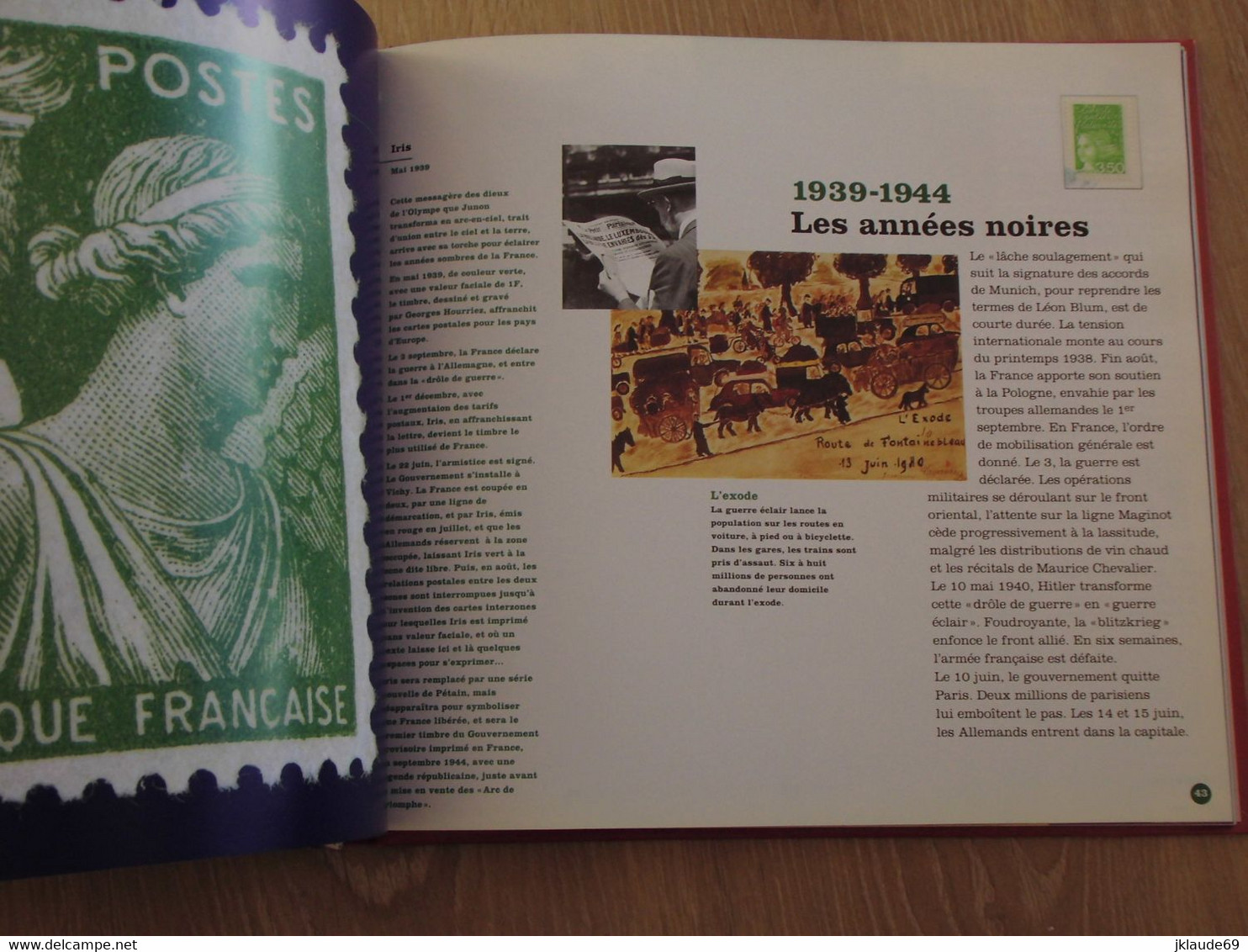 France livre "La république au fil des timbres " (1997) complet avec timbres  neufs ** MNH. TB** (faciale + 9€)