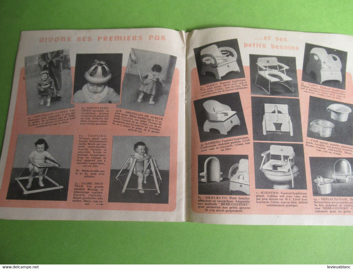 Catalogue publicitaire/ BEBE-CONFORT/ Articles pratiques pour le confort et l'Hygiène des Enfants/ Vers 1950-60  PARF234