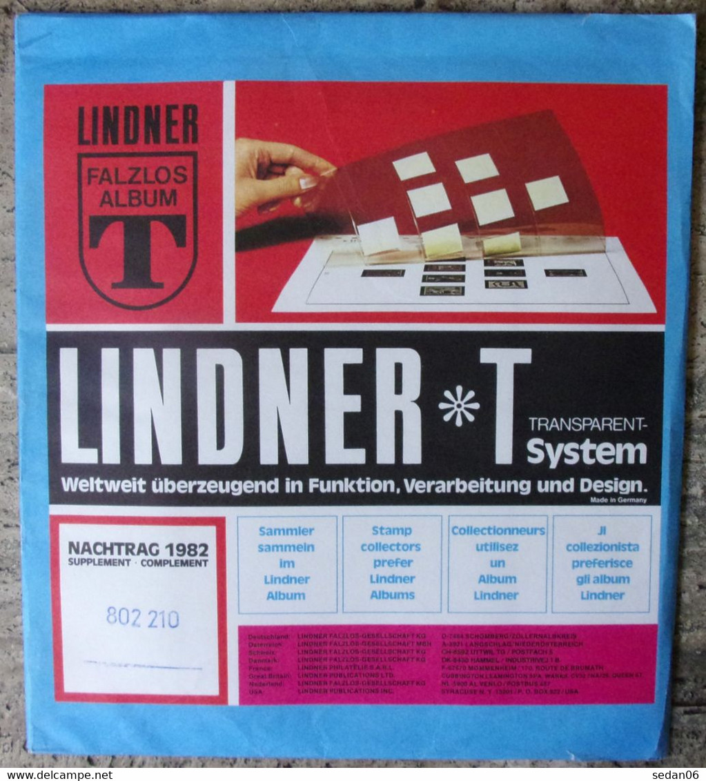 Lindner - Feuilles NEUTRES LINDNER-T REF. 802 210 P (2 Poches) (paquet De 10) - For Stockbook