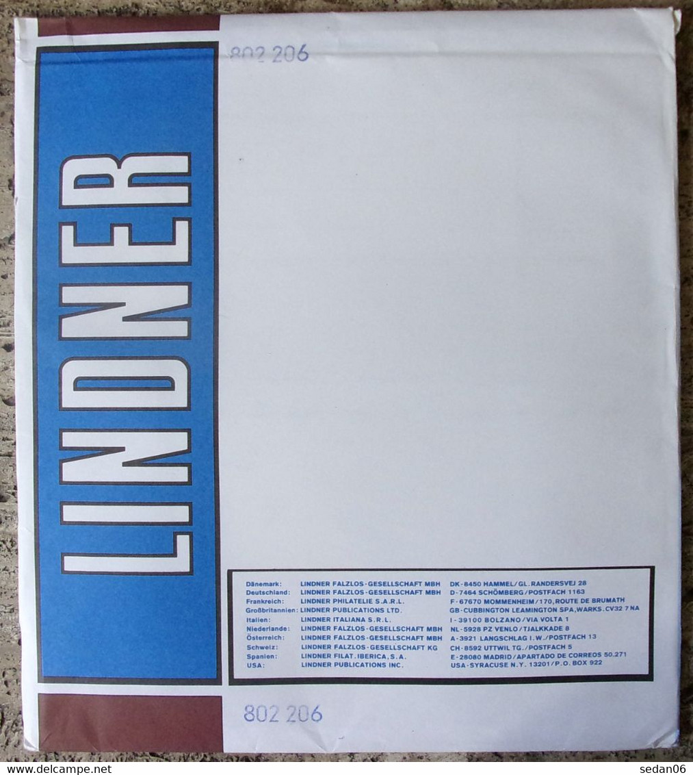 Lindner - Feuilles NEUTRES LINDNER-T REF. 802 206 P (2 Poches) (paquet De 10) - A Nastro