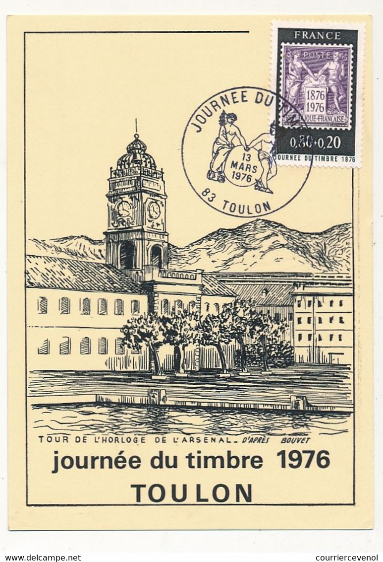 FRANCE - Carte Locale - Journée Du Timbre 1976 (Type Sage) - 83 TOULON - 13 Mars 1976 - Tag Der Briefmarke