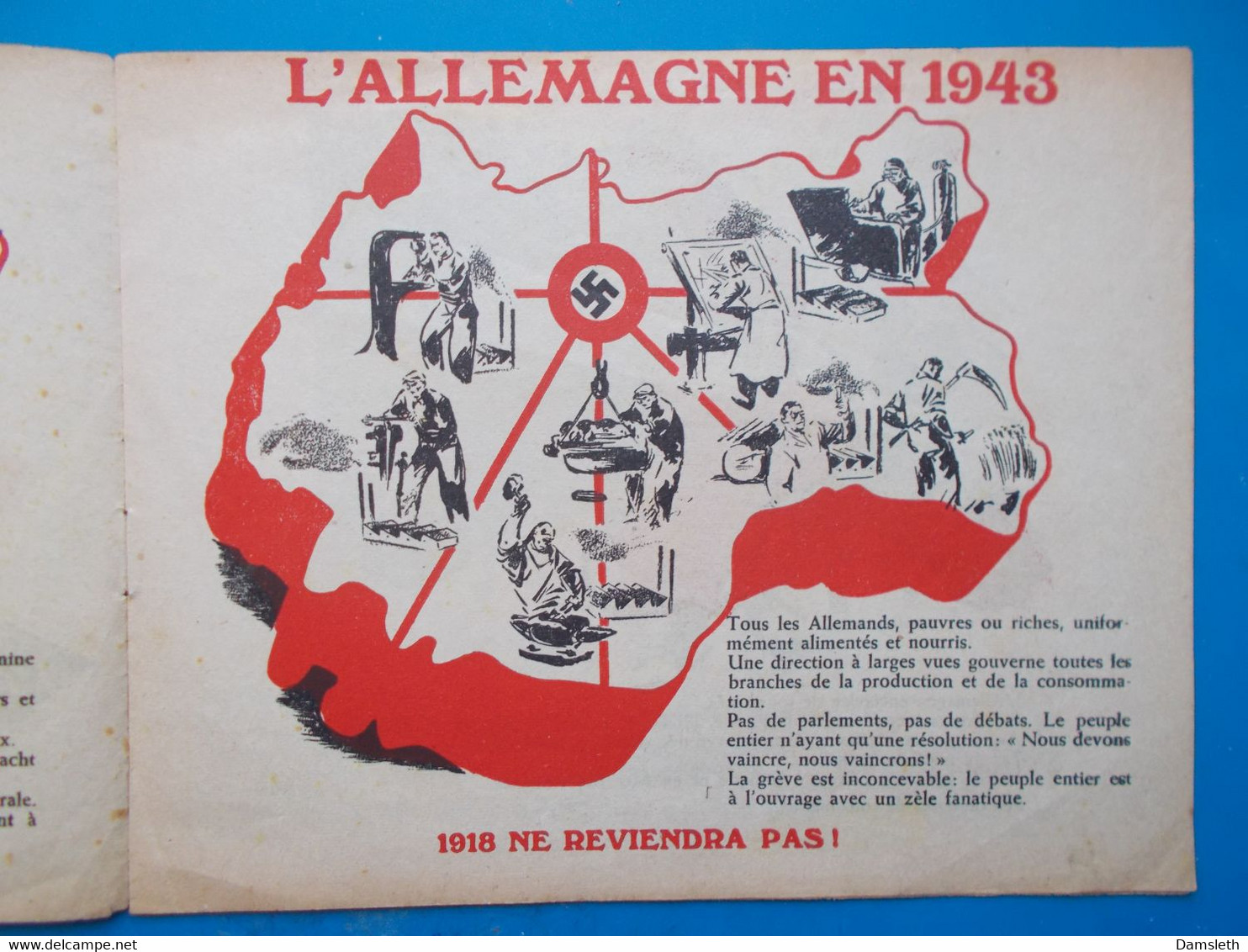 Vichy France German Propaganda - 1918=1943? - French Language / Propagande Allemande En Langue Français - 1939-45