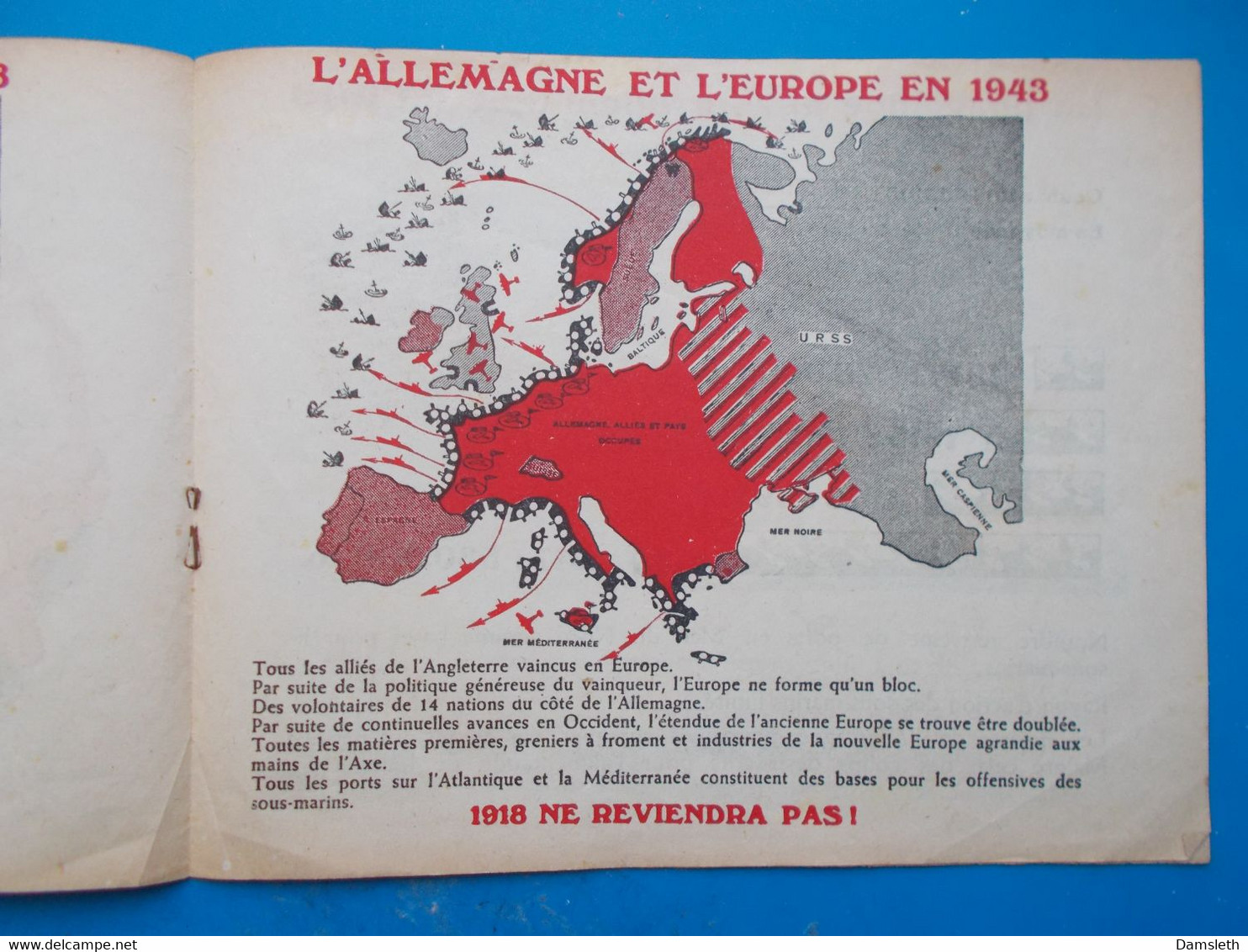 Vichy France German Propaganda - 1918=1943? - French Language / Propagande Allemande En Langue Français - 1939-45