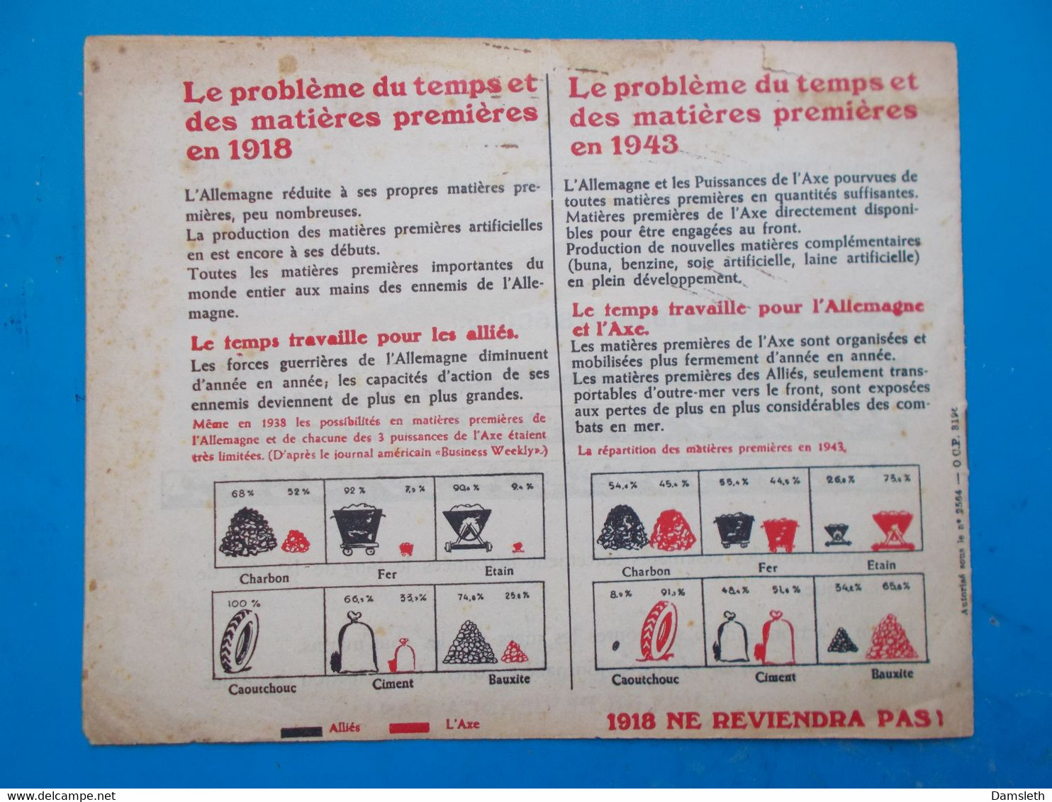 Vichy France German Propaganda - 1918=1943? - French language / Propagande allemande en langue Français