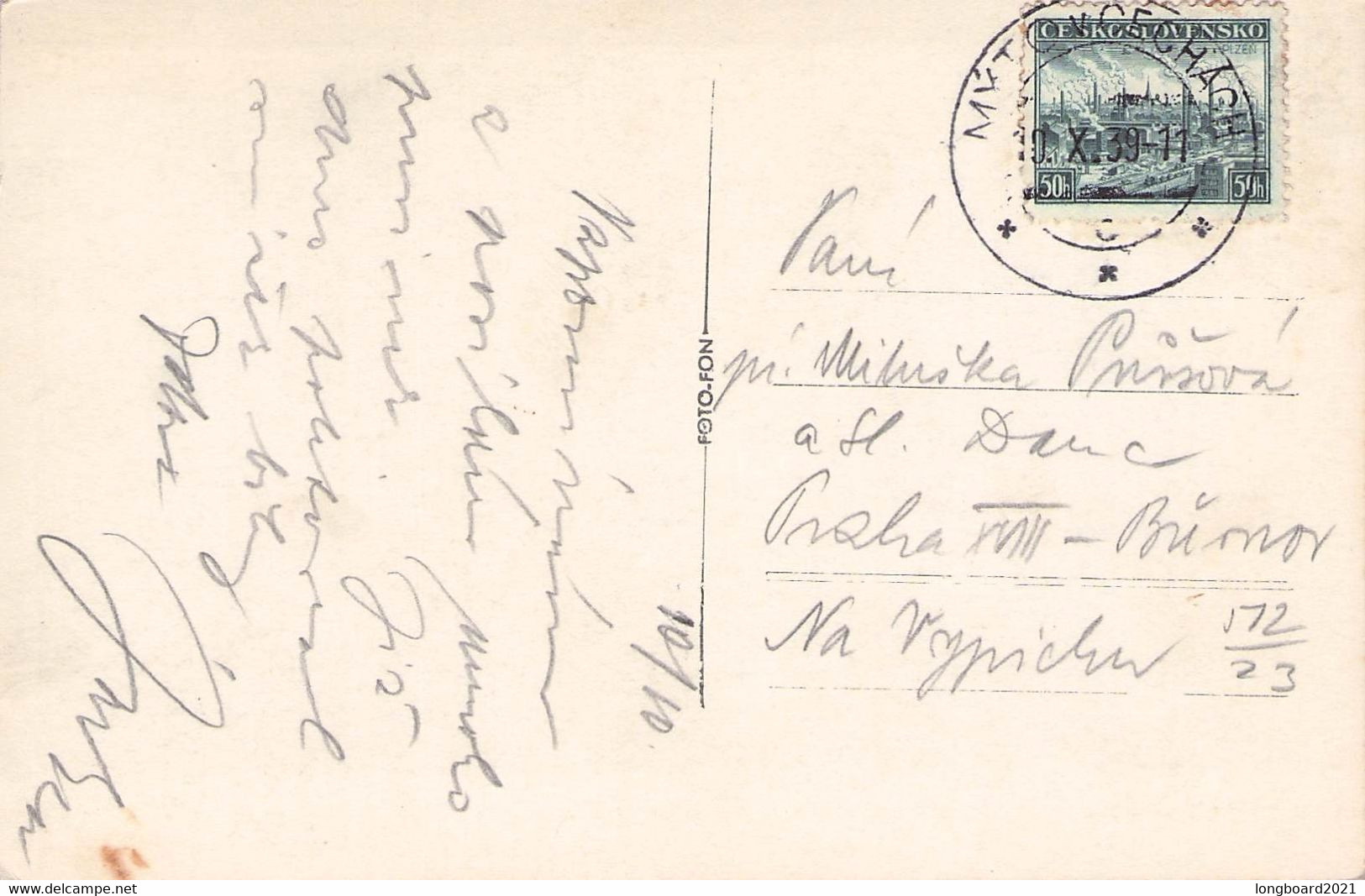 TSCHECHOSLOVAKIA - POSTKARTE 1939 300 LAT STARY KOSTEL SV. STEPANA V MYTE / P90 - Tchéquie