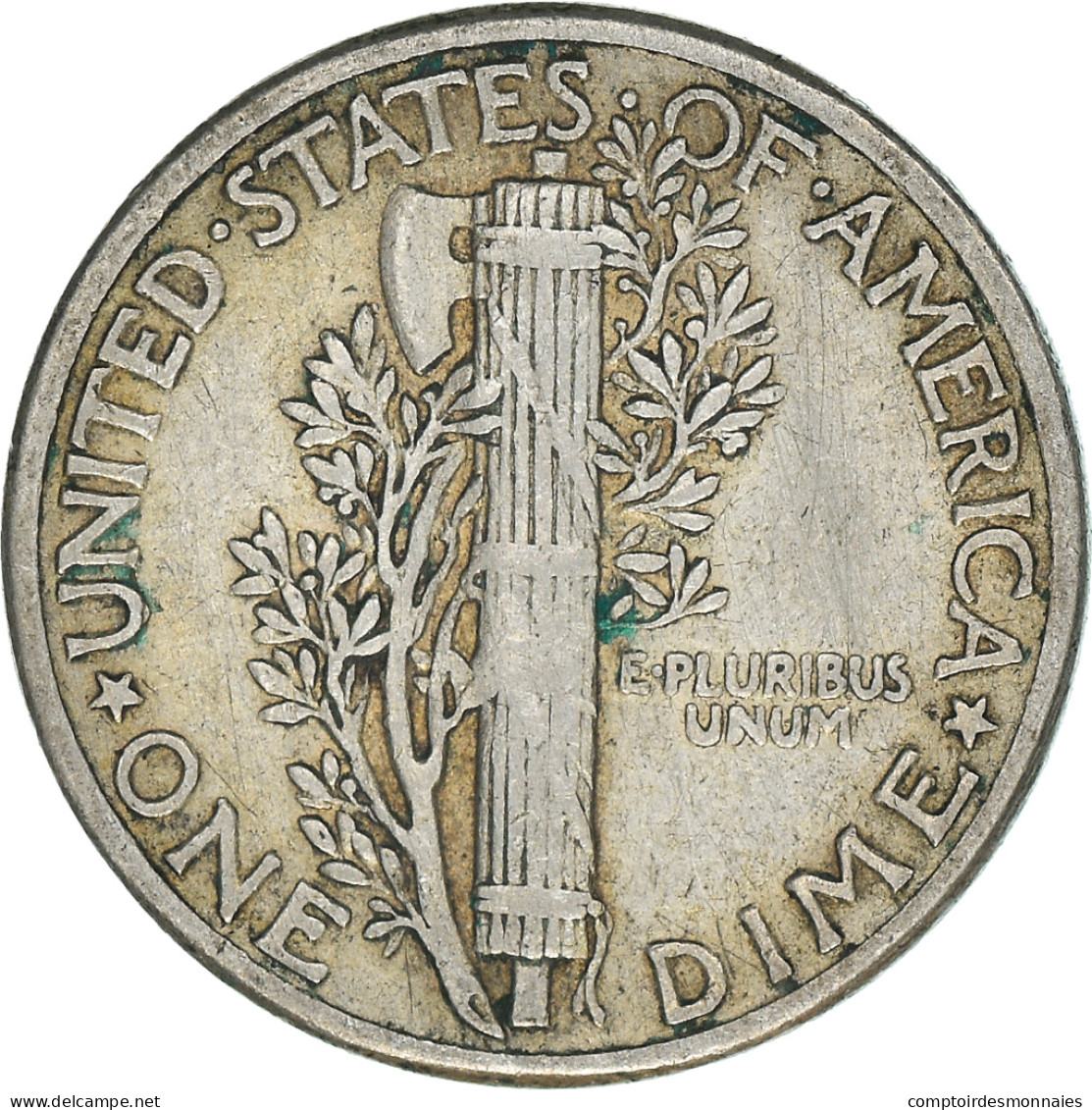 Monnaie, États-Unis, Mercury Dime, Dime, 1944, U.S. Mint, Philadelphie, TTB - 1916-1945: Mercury (Mercure)