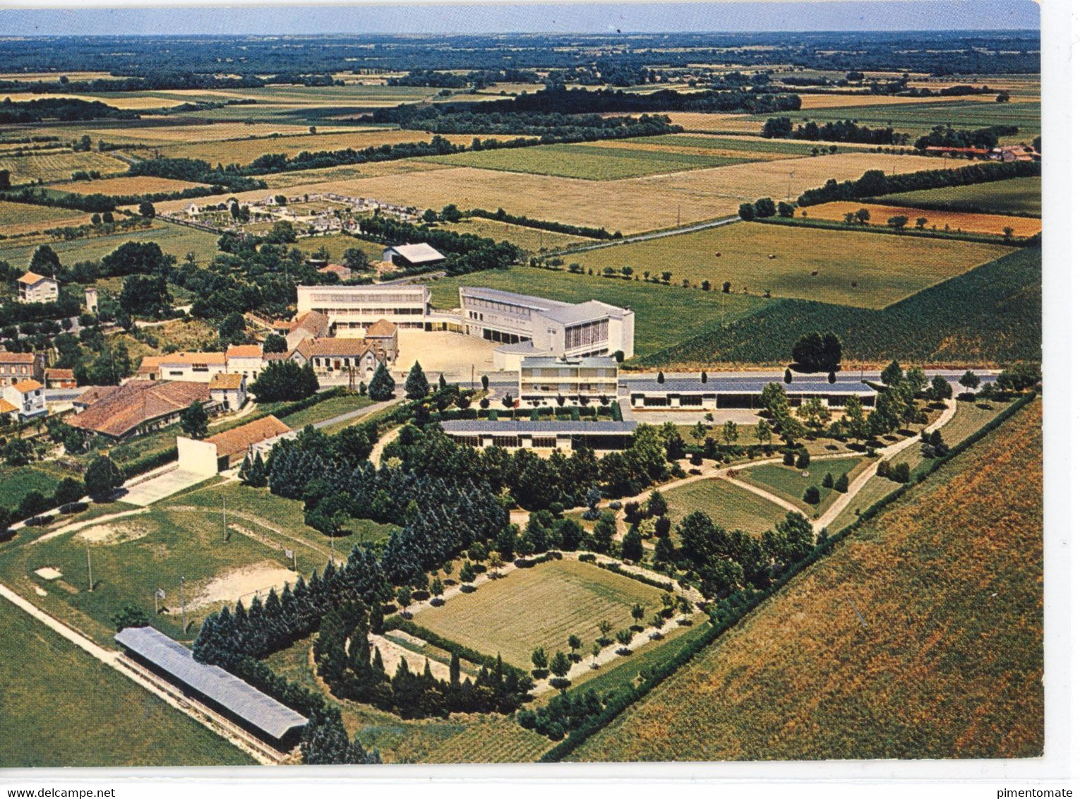 PONT L'ABBE D'ARNOULT VUE AERIENNE D'ENSEMBLE - Pont-l'Abbé-d'Arnoult