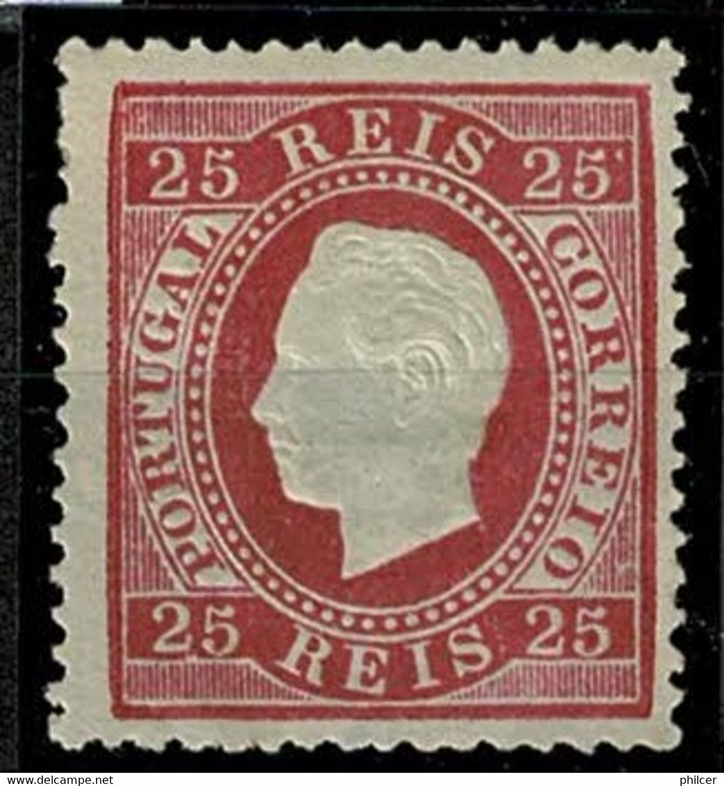 Portugal, 1870/6, # 40af Dent. 13 1/2, Tipo XIV, MNG - Ungebraucht