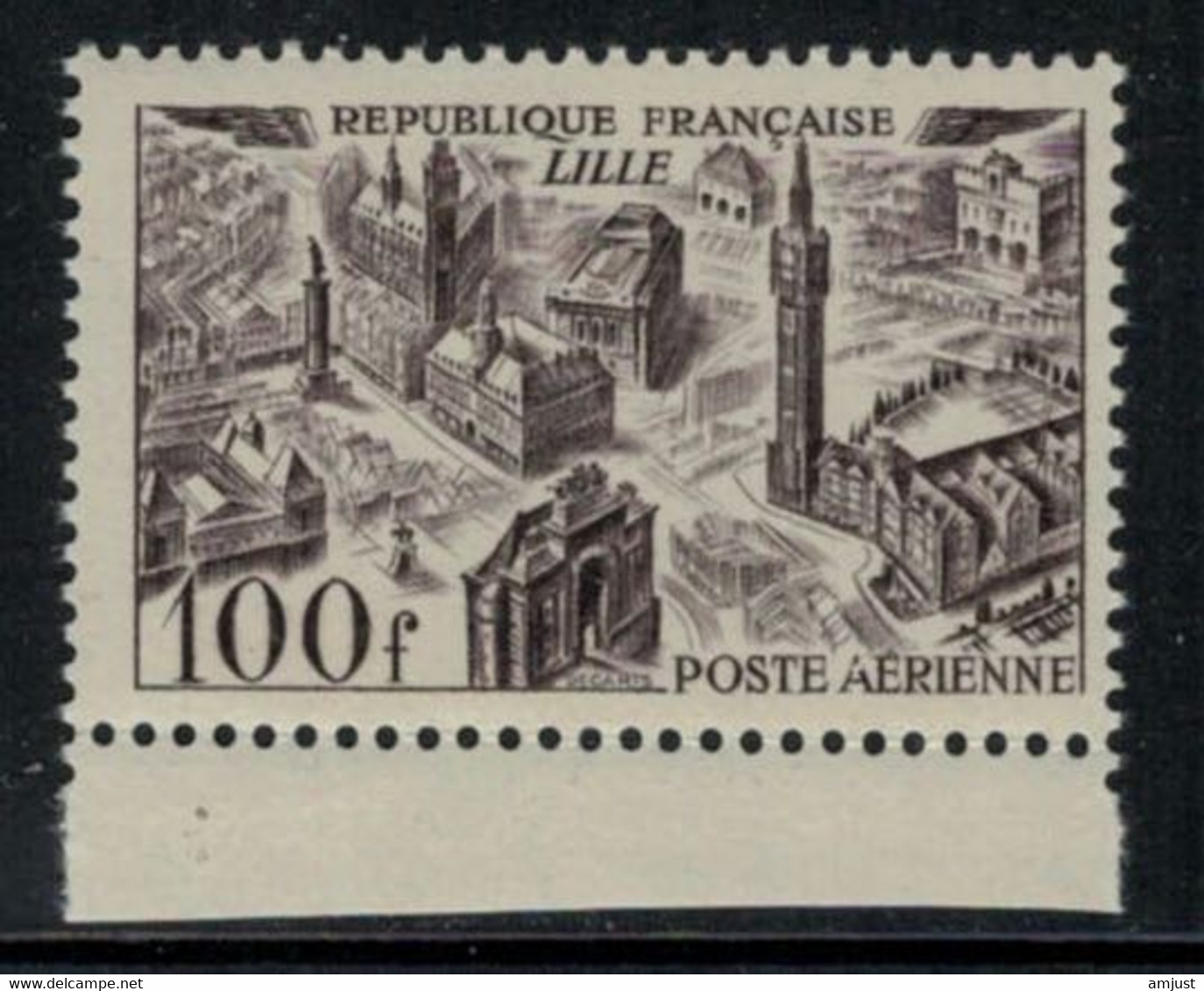 France // Poste Aérienne // Lille  Neuf** MNH No.24 Y&T - 1927-1959 Mint/hinged