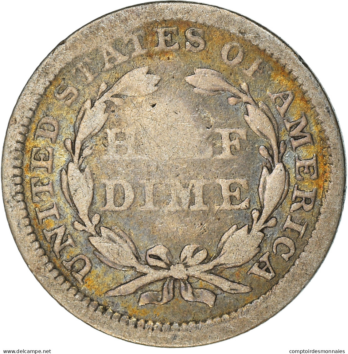 Monnaie, États-Unis, Seated Liberty Half Dime, Half Dime, 1853, U.S. Mint - Half Dimes (Mezzi Dimes)