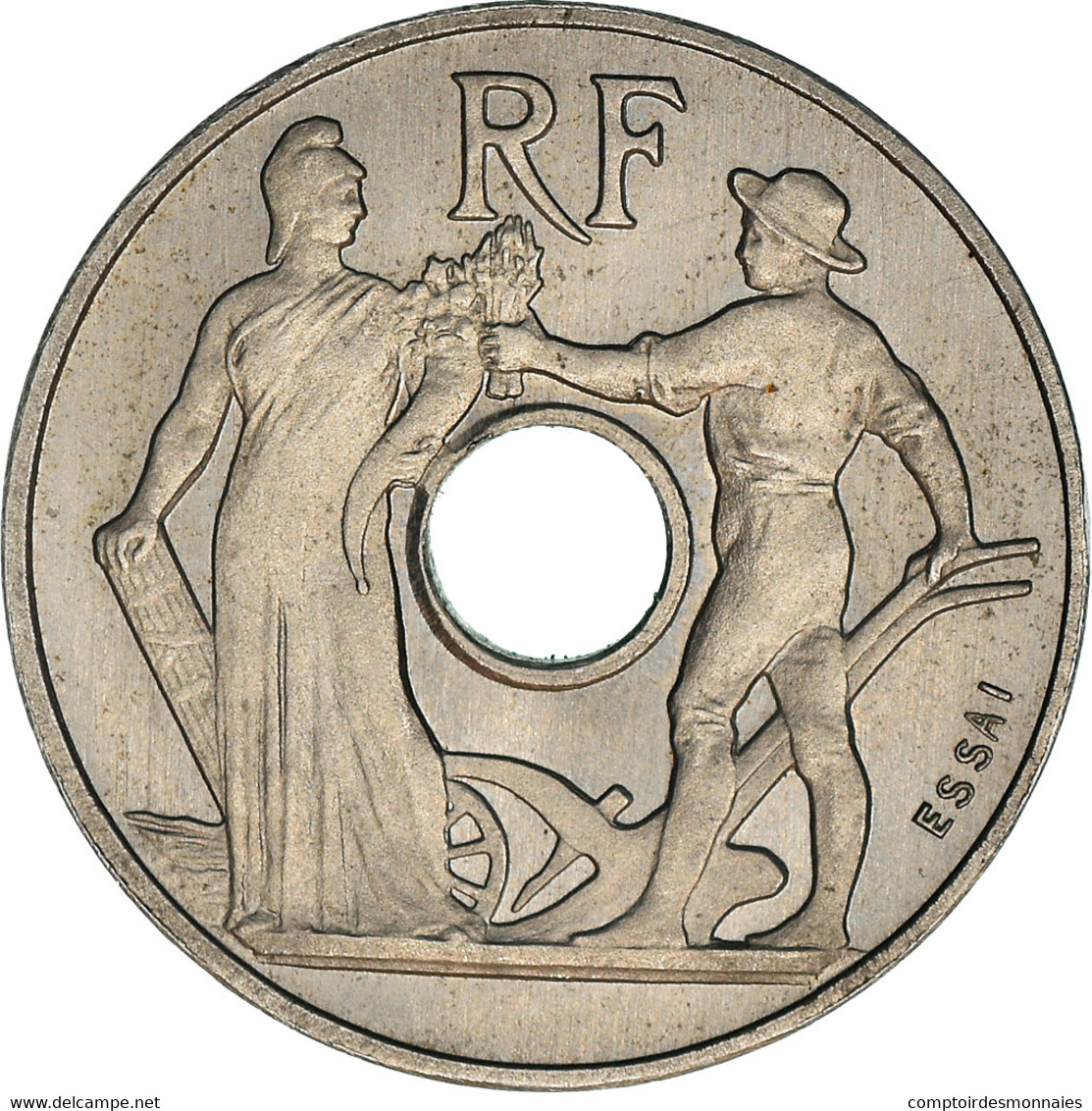 Monnaie, France, Essai De Peter, 25 Centimes, 1913, SUP+, Nickel, Gadoury:72.3 - Prova