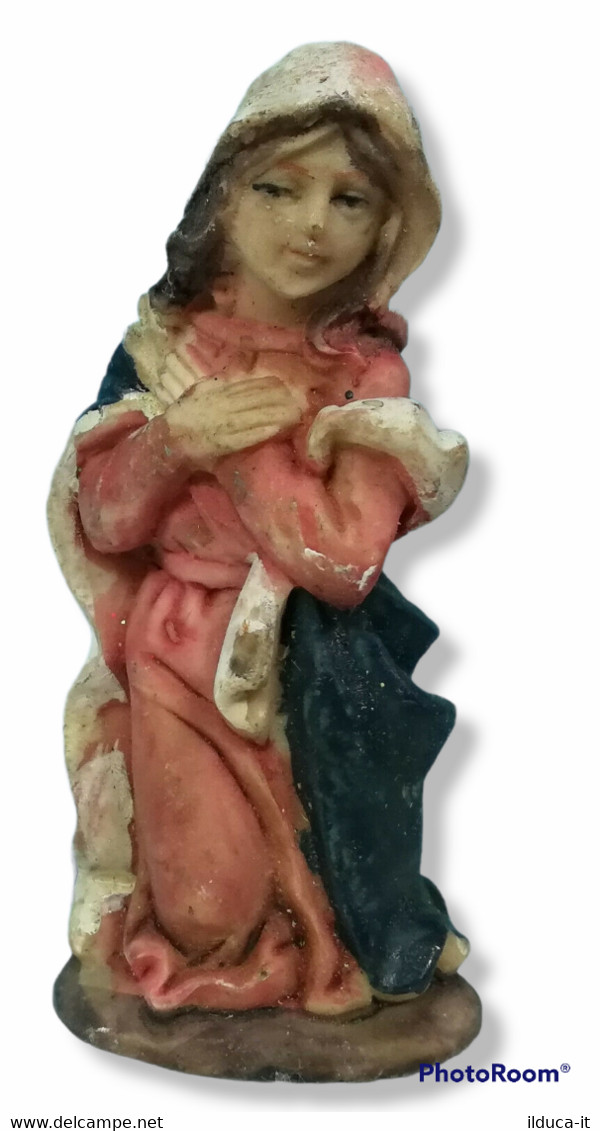 04098 Pastorello Presepe - Statuina In Resina - Madonna - Christmas Cribs