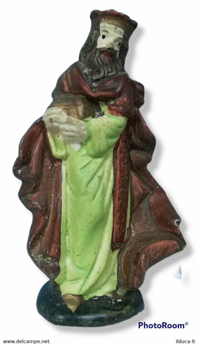 08477 Pastorello Presepe - Statuina In Ceramica - Re Magio - Weihnachtskrippen