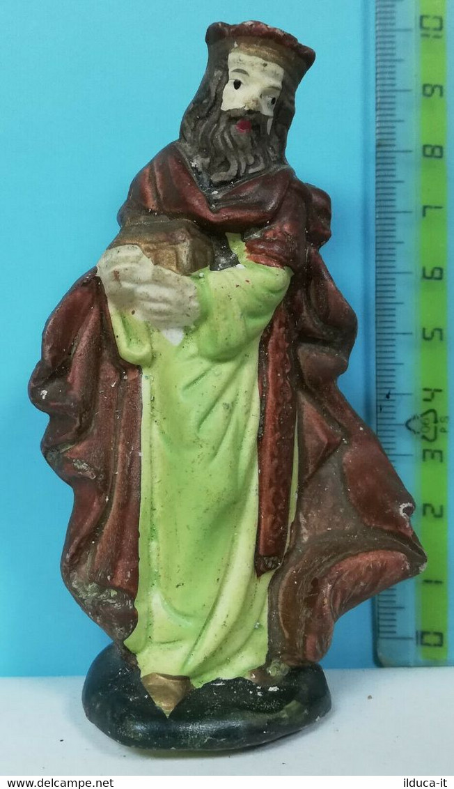 08477 Pastorello Presepe - Statuina In Ceramica - Re Magio - Weihnachtskrippen