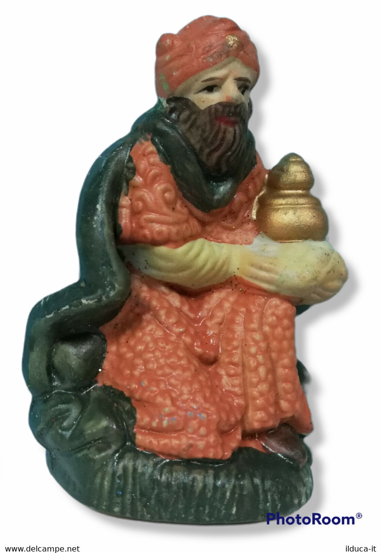 08910 Pastorello Presepe - Statuina In Ceramica - Re Magio - Weihnachtskrippen