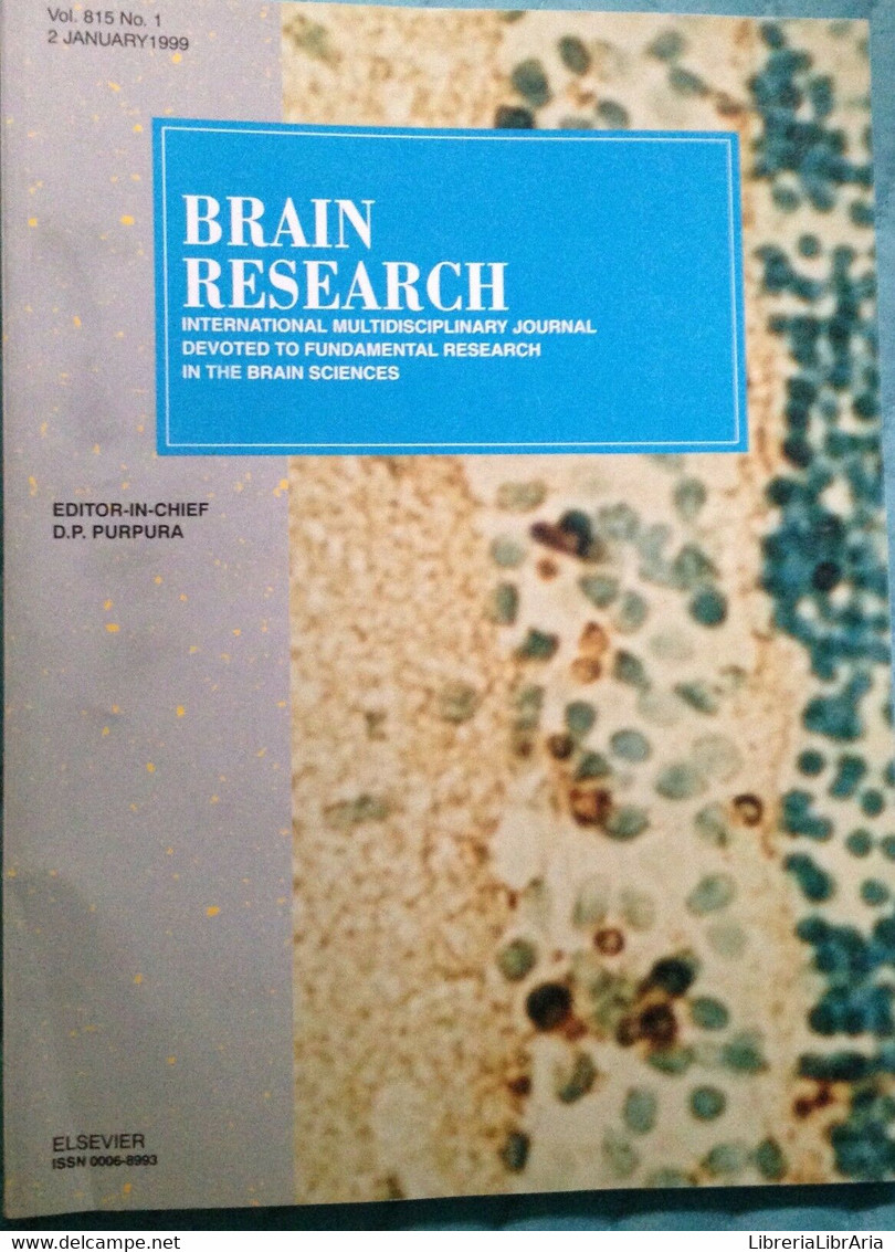 Brain Research - AA.VV - Elsevier - 1999 - MP - Geneeskunde, Biologie, Chemie
