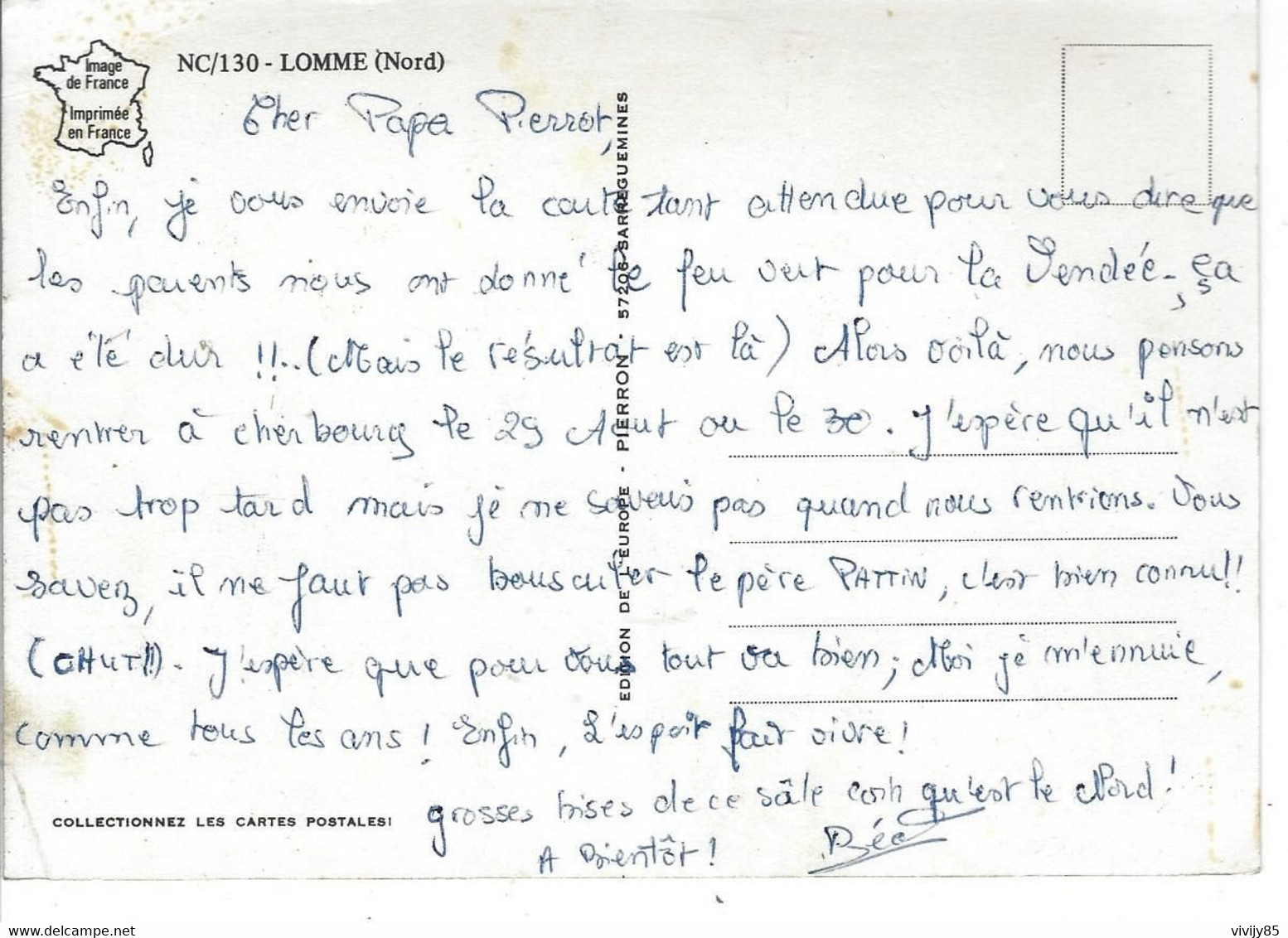 59 - LOMME - ( NORD ) - T.Belle Carte Humoristique Multi Vues " Allo...à L'eau ..." - Lomme