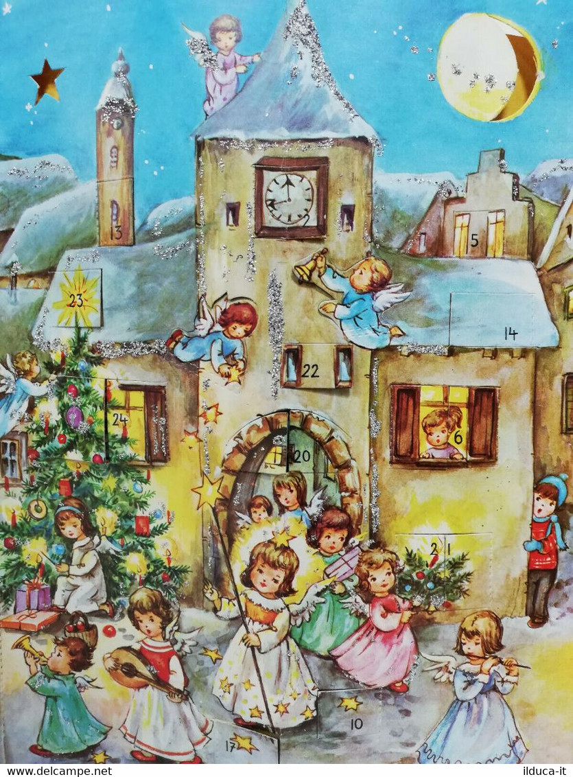 08730 Cartaceo 23 - Paesaggio / Rappresentazione Natalizia In Carta-West Germany - Weihnachtskrippen