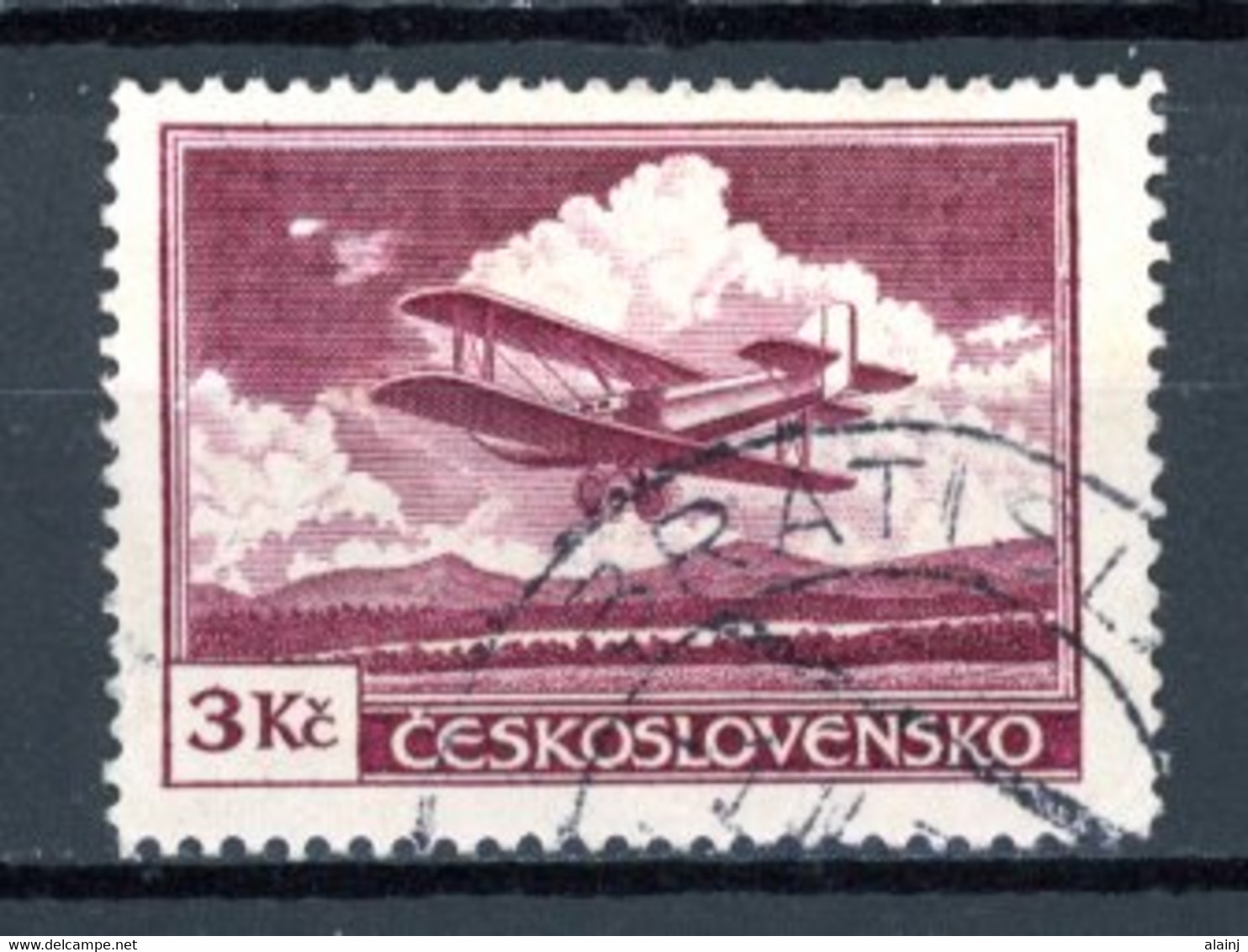 Tchécoslovaquie   Y&T   PA 13   0bl.   ---    Bel état. - Airmail