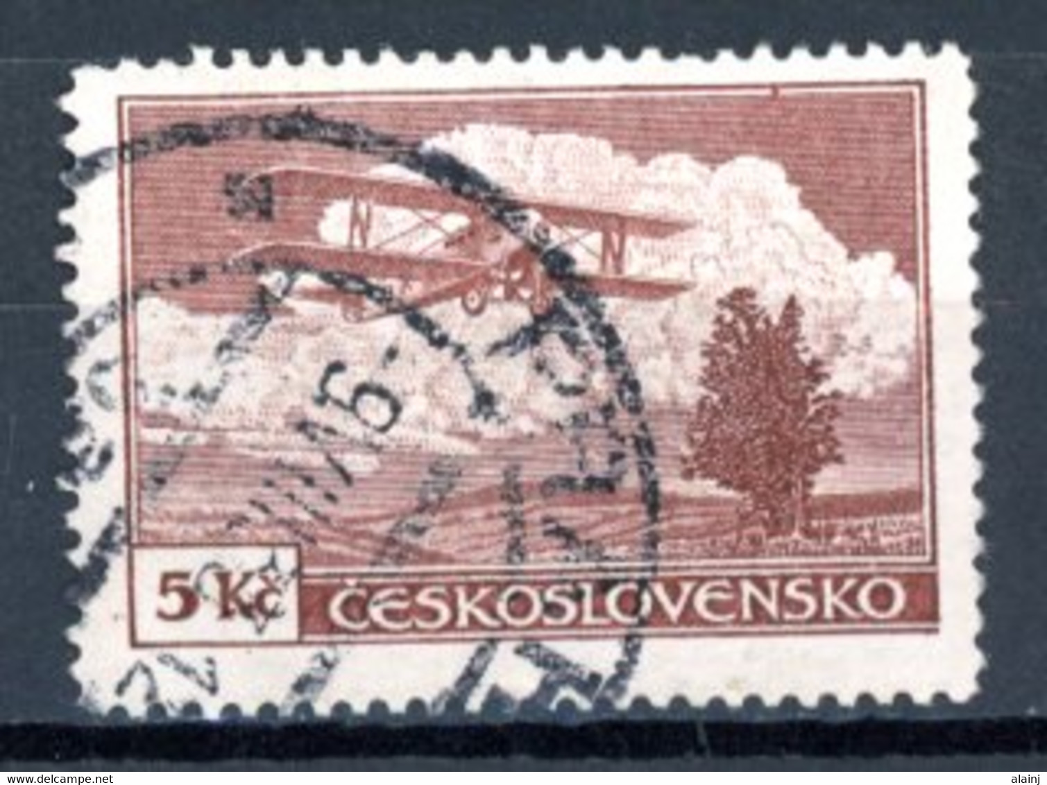 Tchécoslovaquie   Y&T   PA 15   0bl.   ---    Bel état. - Airmail