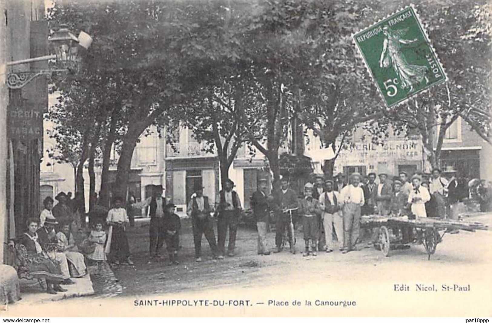 30 - SAINT HIPPOLYTE DU FORT : Place De La Canourgue - CPA Village ( 3.950 Habitants) - Gard - Otros & Sin Clasificación