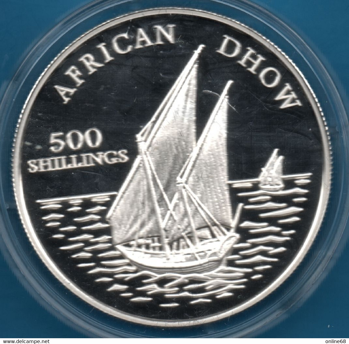 TANZANIA 500 SHILLINGS 2001 Argent 925‰ Silver  PROOF AFRICAN DHOW - Solomoneilanden