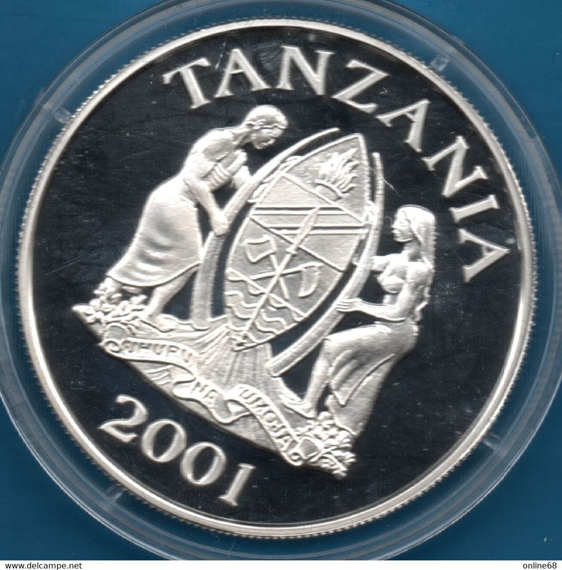TANZANIA 500 SHILLINGS 2001 Argent 925‰ Silver  PROOF AFRICAN DHOW - Salomonen