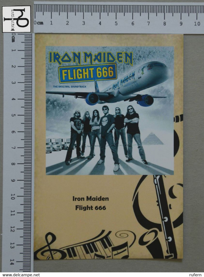 POSTCARD - IRON MAIDEN -  LP'S COLLETION -   2 SCANS  - (Nº45182) - Music And Musicians