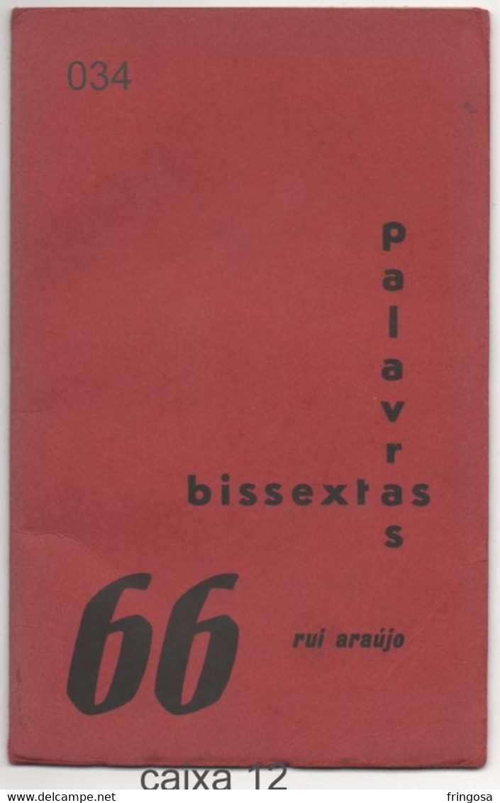 Palavras Bissextas, Rui Araújo - Poesie