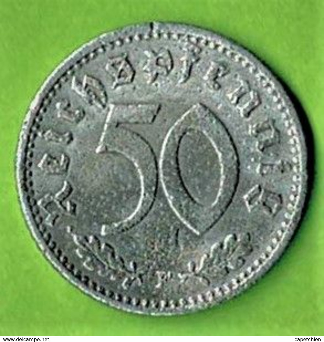 ALLEMAGNE / 50 REICHSPFENNIG  / 1939 F / ALU - 50 Reichspfennig