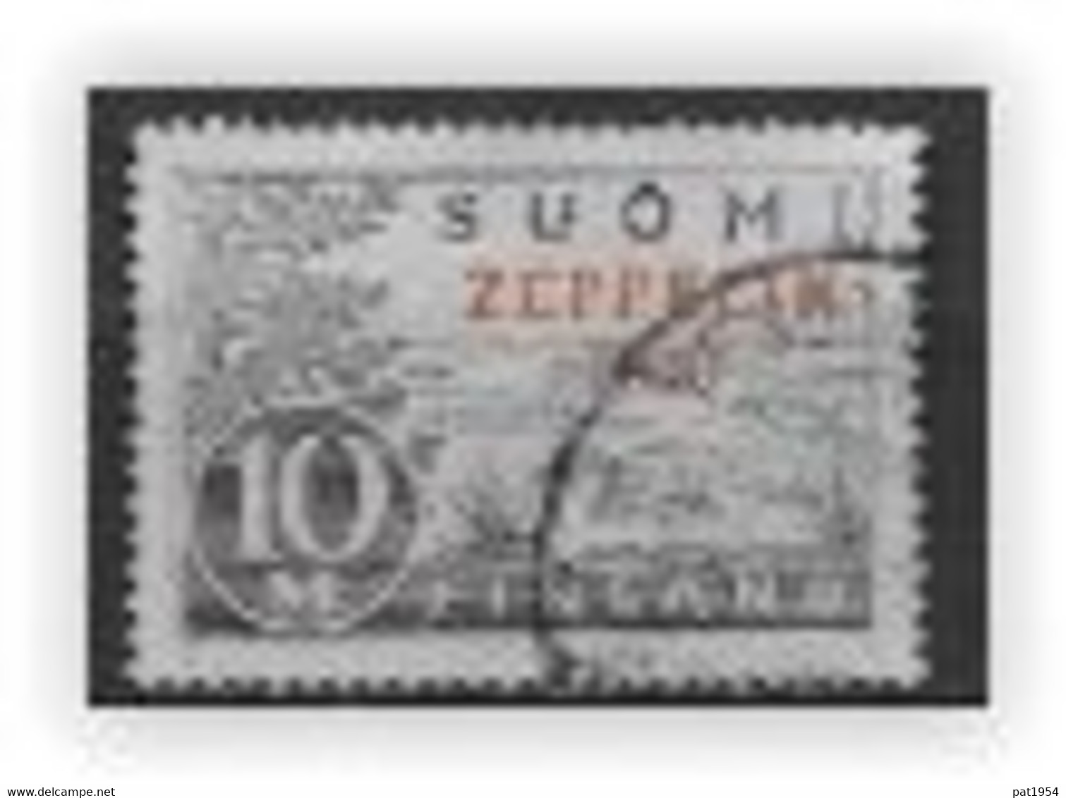 Finlande 1930 Poste Aérienne N°1 Oblitéré Surchargé Zeppelin - Oblitérés
