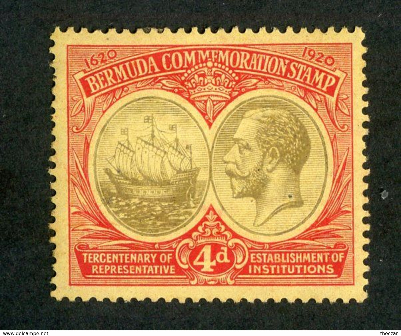 508 Bermuda 1920 Scott #59 Mint "Offers Welcome" - Bermudes