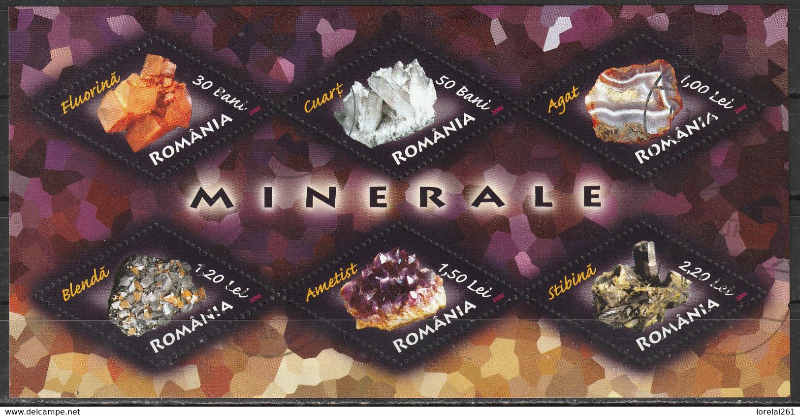 2006  - Minéraux,Mi No Block 383 - Usati